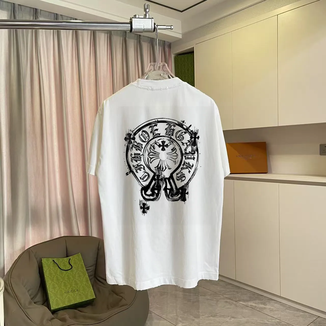 ch *2026 New Arrival t g Same Style Size：S M L XL XXL ：Black White Gray
